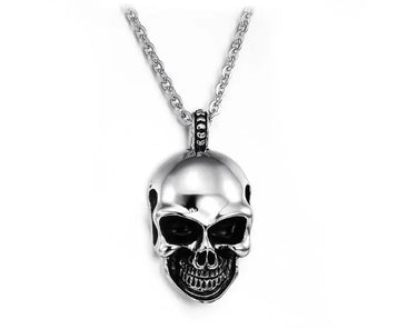 Stainless Steel Skull Pendant Necklace-Your Soul Place